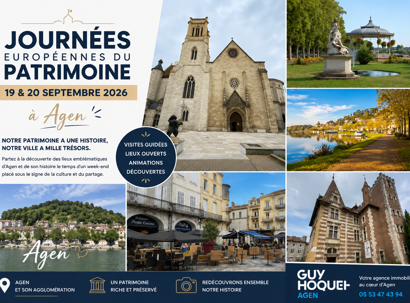 Journées du Patrimoine 2026 à Agen : un week-end pour redécouvrir la ville