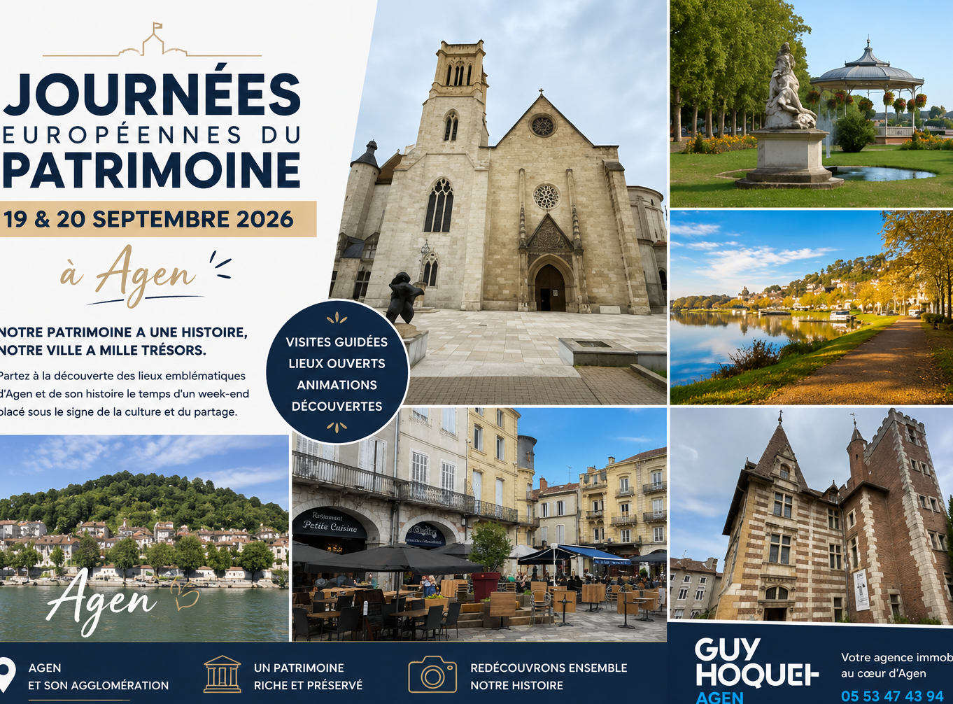 Journées du Patrimoine 2026 à Agen : un week-end pour redécouvrir la ville